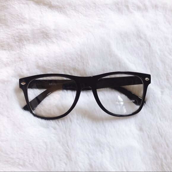 Mika Black Unisex Kids Clear Lens Sunglasses - Picture 1 of 10
